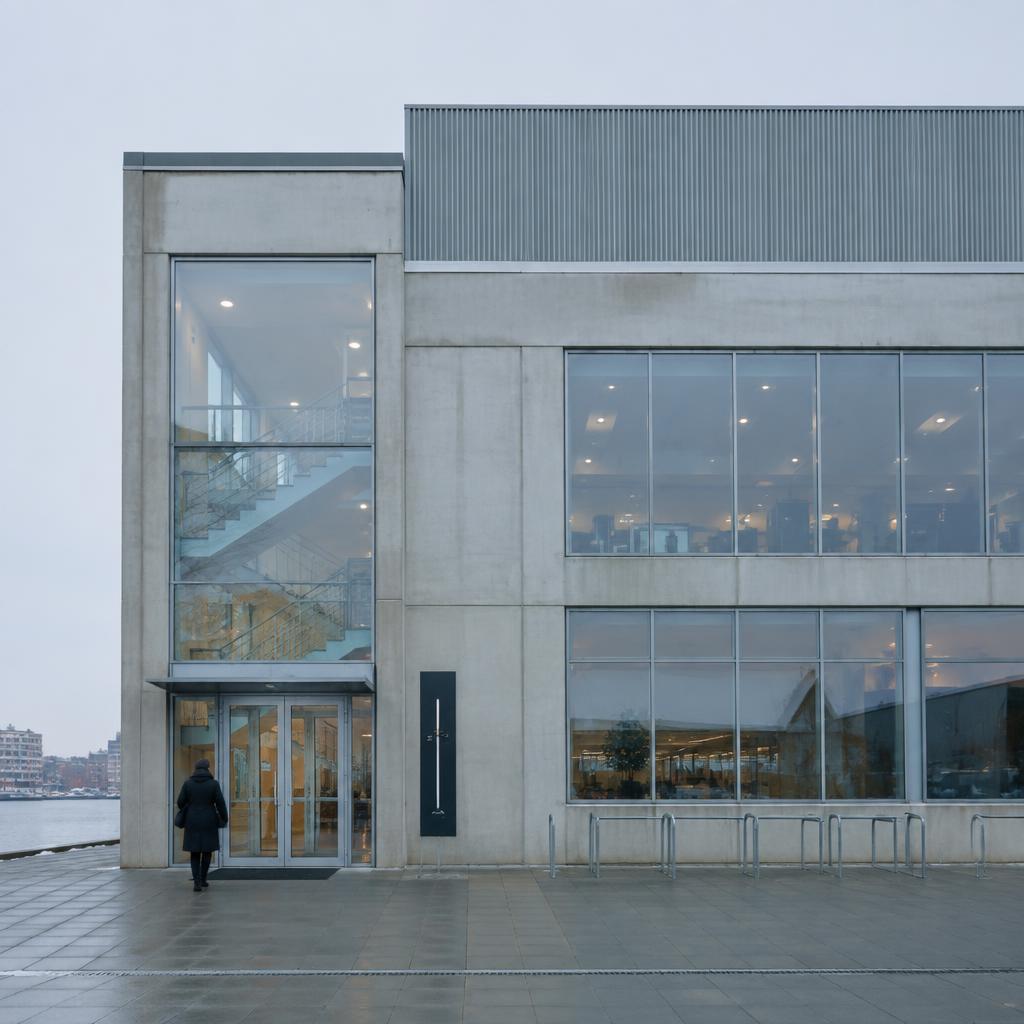 Copenhagen industrial architecture in Nordic daylight
